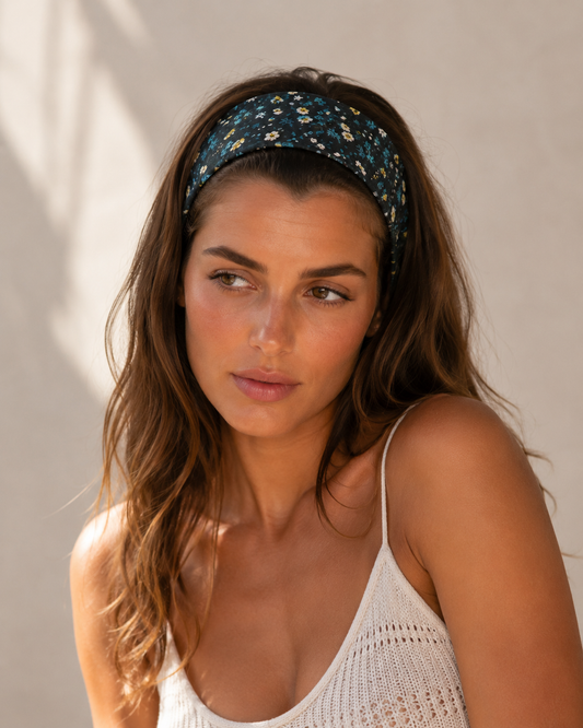 Chic floral en noir profond